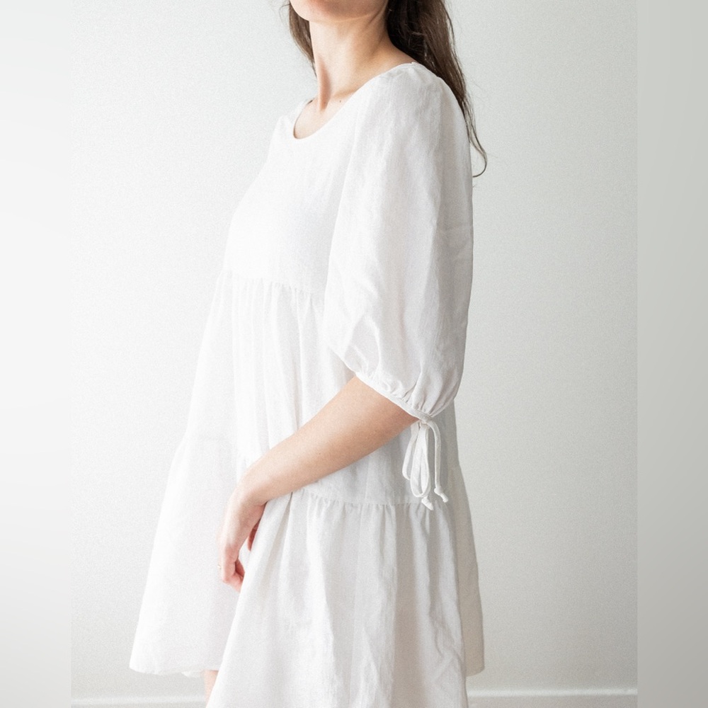 White Tiered Dress